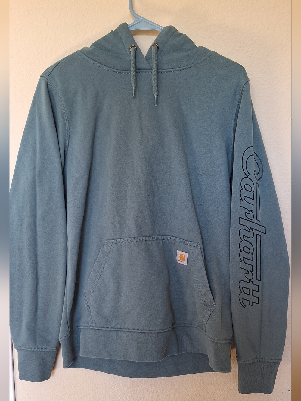 Carhartt Womens Teal Rain Defender Relaxed Fit Sweatshirt